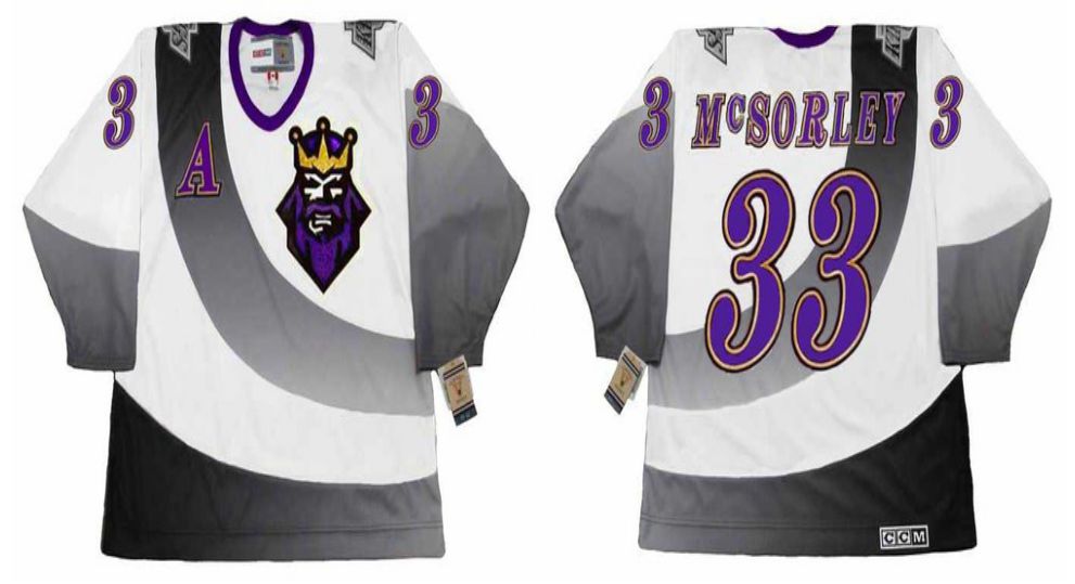 2019 Men Los Angeles Kings #33 Mcsorley White CCM NHL jerseys